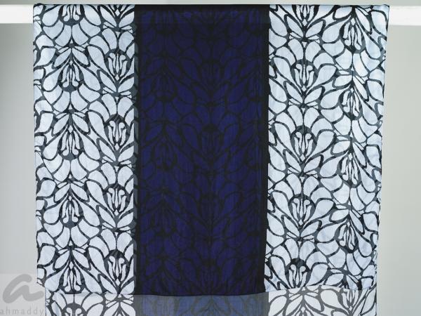 AHMADDY Seiden Schal blau navy